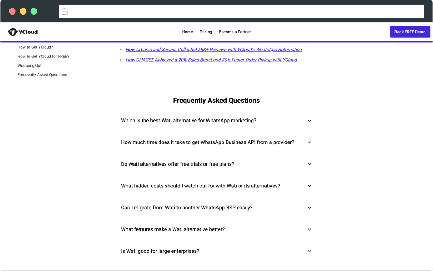Superblog FAQ schema implementation showing structured FAQ data for search engines